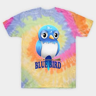 Blue Bird Sad Bird T-Shirt